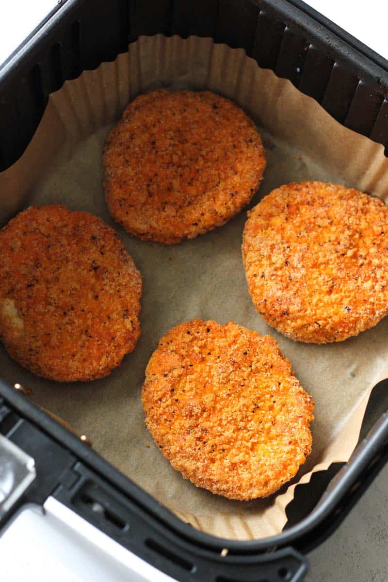 frozen tyson spicy chicken patties in air fryer