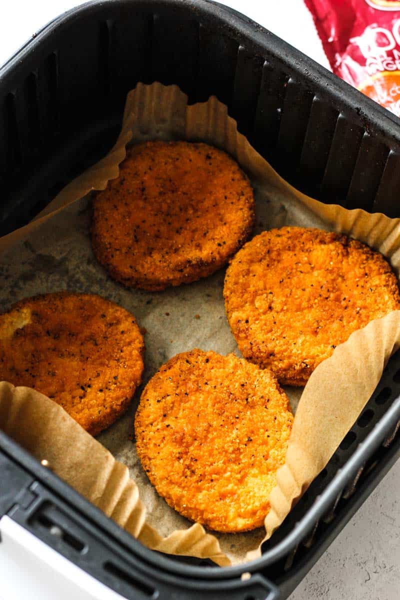 frozen tyson spicy chicken patties in air fryer