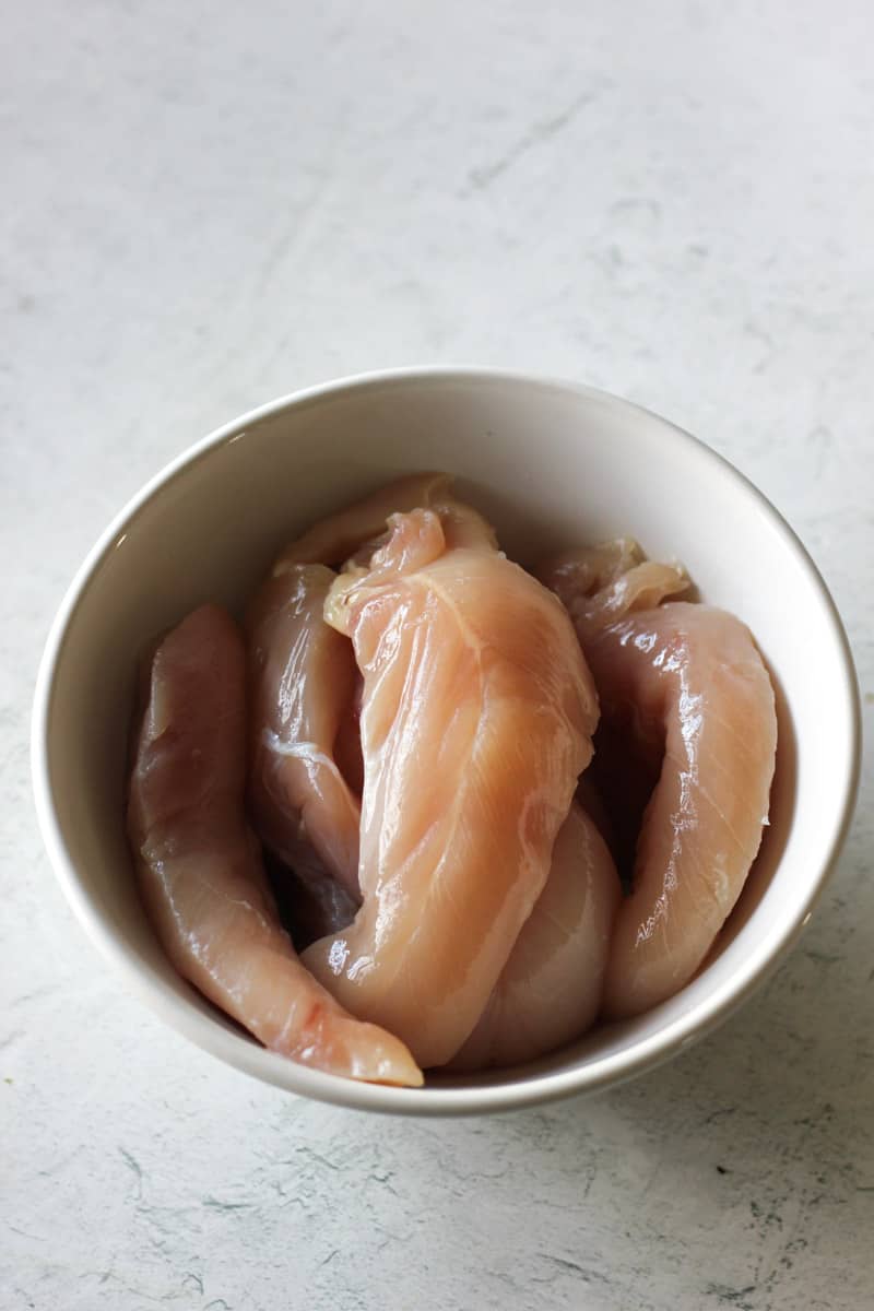 raw chicken in a bowl