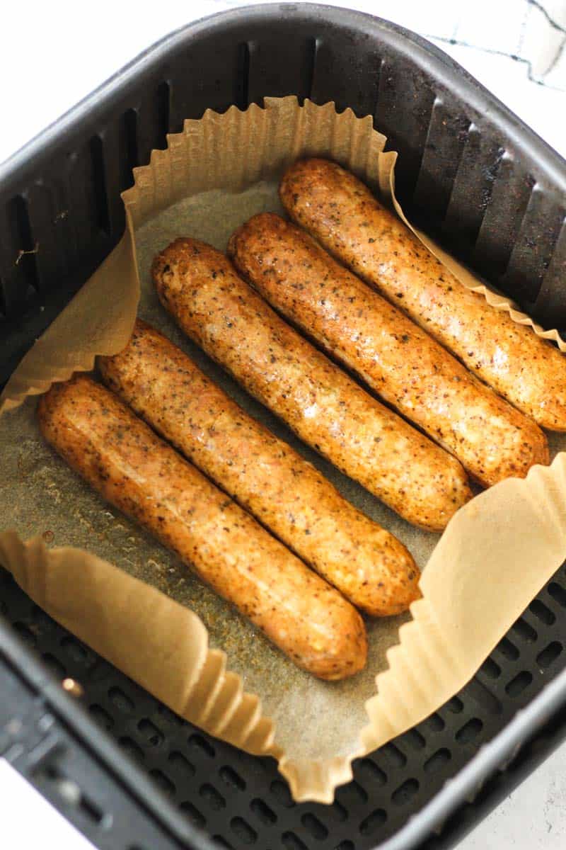 trader joe's chicken sausage in air fryer