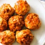 air fryer buffalo chicken meatballs