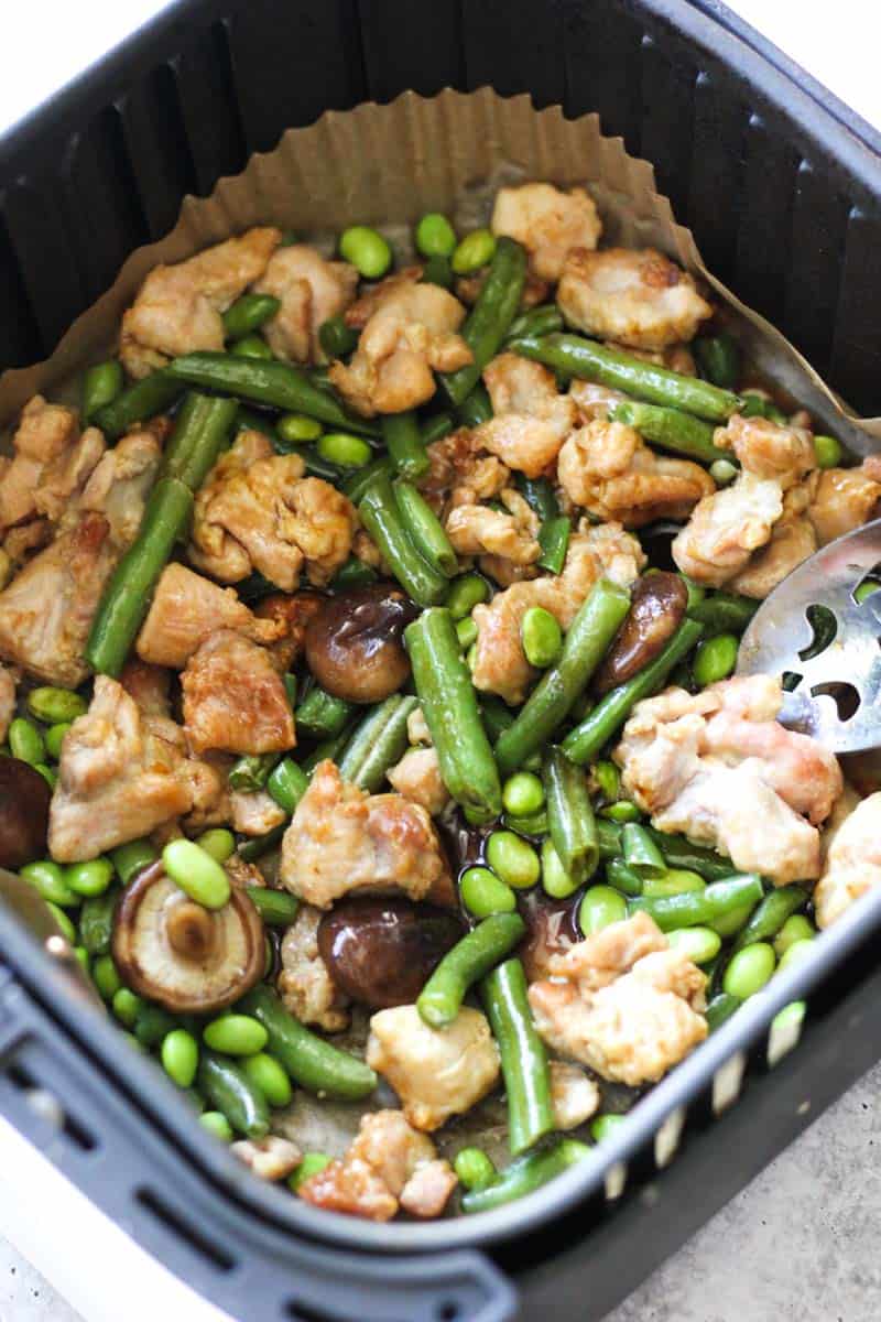 Trader Joe's shiitake mushroom chicken in air fryer