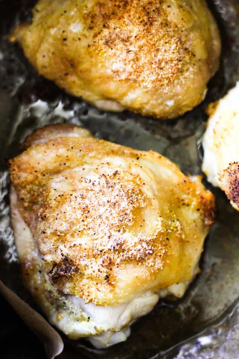 air fryer chicken adobo with golden colored skin