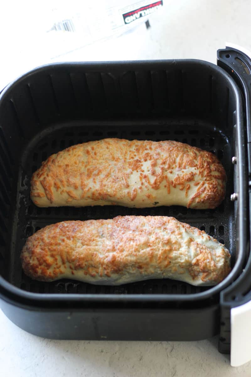 frozen cheesy buns in the air fryer